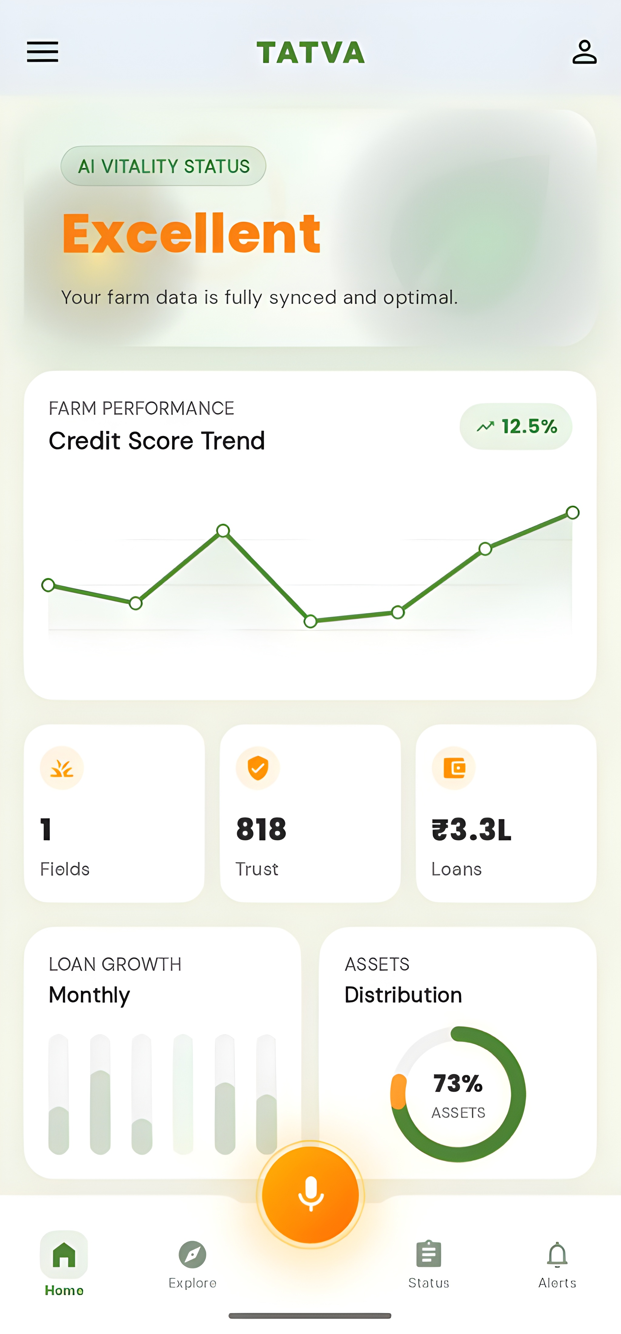 Lumiq UI dashboard — creative studio workspace — Kartavya Labs case study